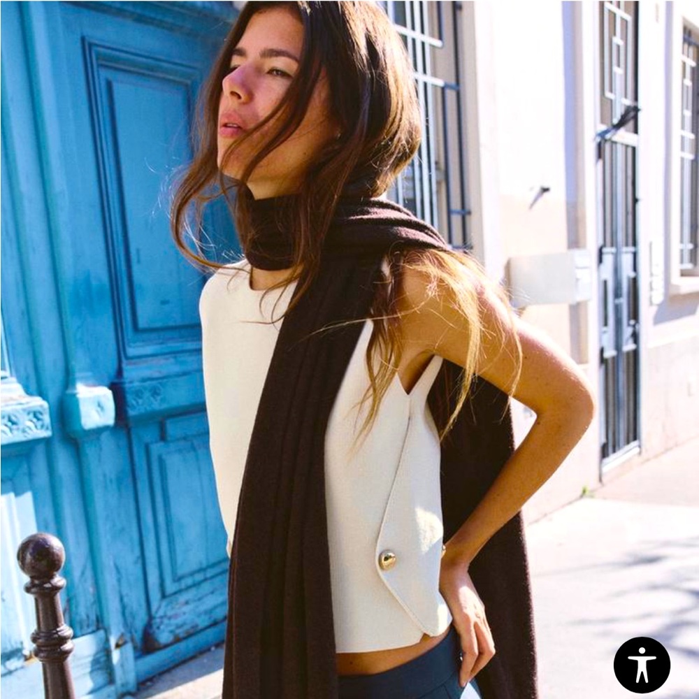 NWT Zara Side Button Knit Vest Top